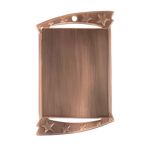 1 3/4" x 2 3/4" Rectangular Insert Holder Medal