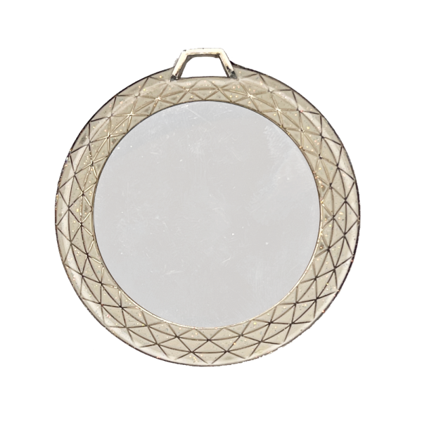2 3/4" White Bling 2" Insert Holder Medal